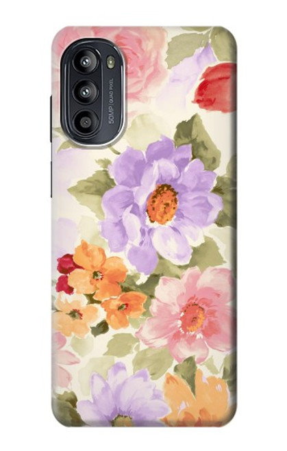S3035 Sweet Flower Painting Case For Motorola Moto G52, G82 5G