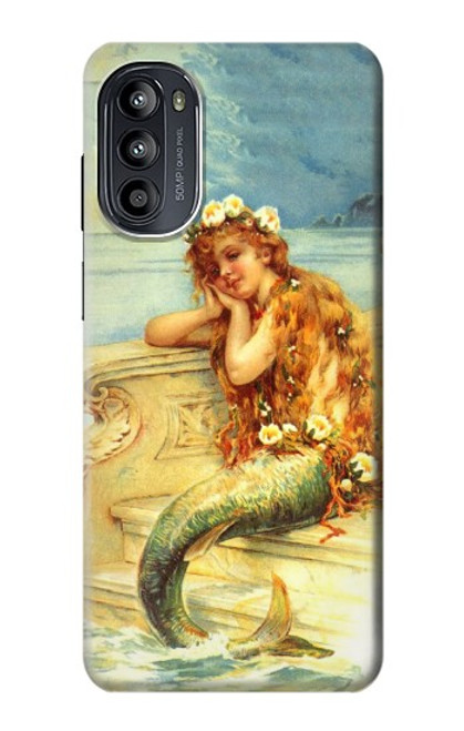 S3184 Little Mermaid Painting Case For Motorola Moto G52, G82 5G