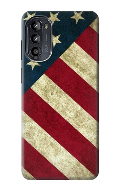 S3295 US National Flag Case For Motorola Moto G52, G82 5G