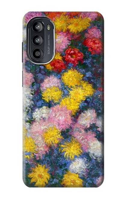 S3342 Claude Monet Chrysanthemums Case For Motorola Moto G52, G82 5G