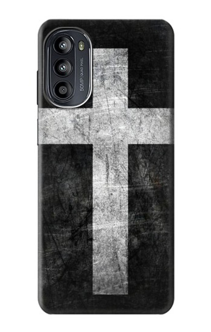 S3491 Christian Cross Case For Motorola Moto G52, G82 5G