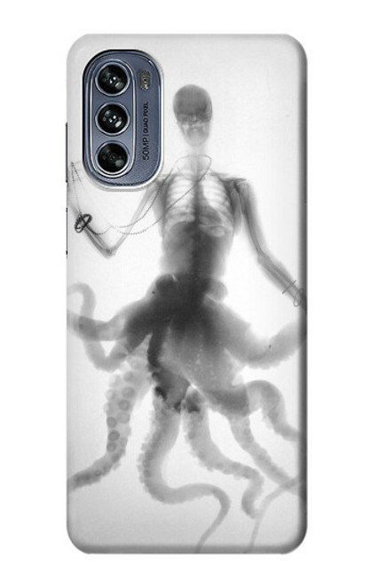 S1432 Skull Octopus X-ray Case For Motorola Moto G62 5G