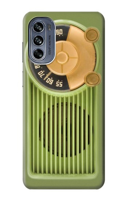 S2656 Vintage Bakelite Radio Green Case For Motorola Moto G62 5G