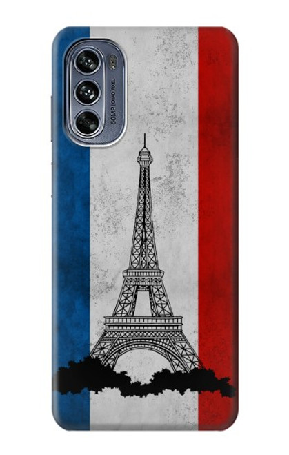 S2859 Vintage France Flag Eiffel Tower Case For Motorola Moto G62 5G