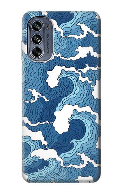 S3751 Wave Pattern Case For Motorola Moto G62 5G