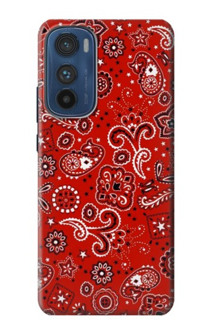 S3354 Red Classic Bandana Case For Motorola Edge 30