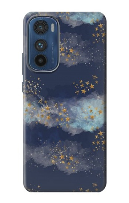 S3364 Gold Star Sky Case For Motorola Edge 30