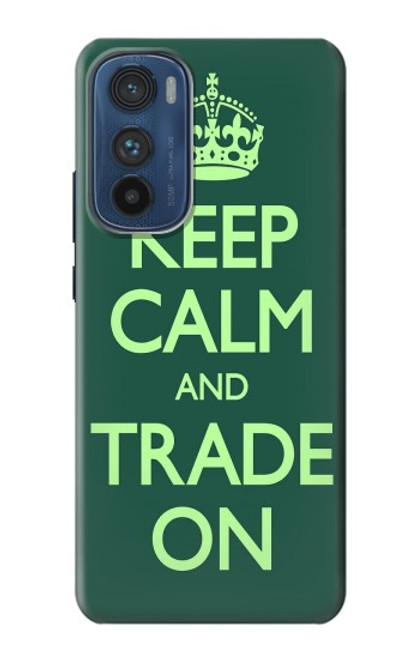 S3862 Keep Calm and Trade On Case For Motorola Edge 30