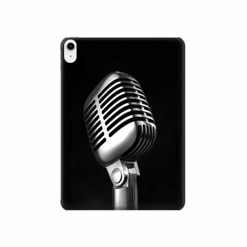 S1672 Retro Microphone Jazz Music Hard Case For iPad 10.9 (2022)