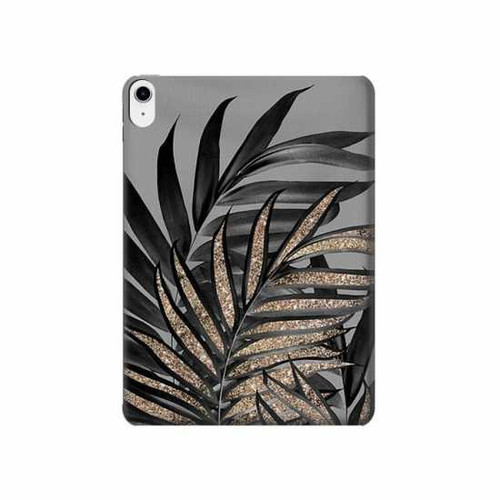 S3692 Gray Black Palm Leaves Hard Case For iPad 10.9 (2022)