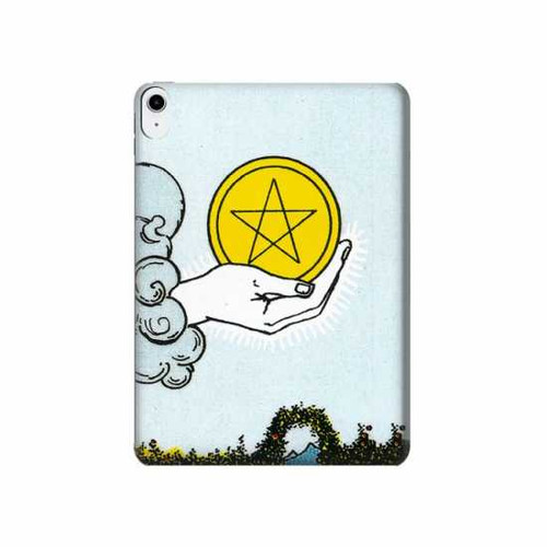 S3722 Tarot Card Ace of Pentacles Coins Hard Case For iPad 10.9 (2022)