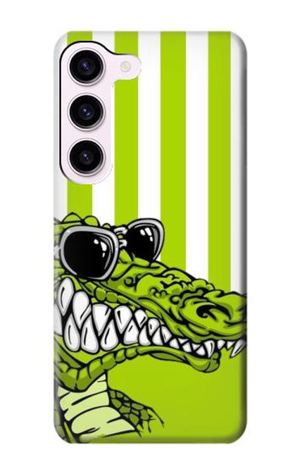 S2323 Funny Green Alligator Crocodile Case For Samsung Galaxy S23
