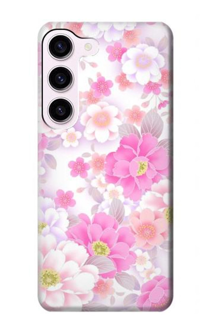 S3036 Pink Sweet Flower Flora Case For Samsung Galaxy S23