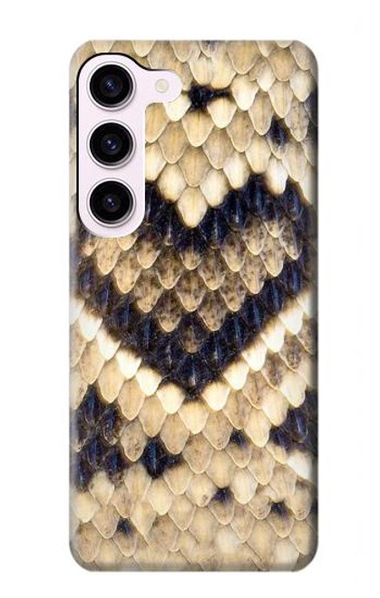 S3417 Diamond Rattle Snake Graphic Print Case For Samsung Galaxy S23