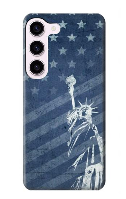 S3450 US Flag Liberty Statue Case For Samsung Galaxy S23