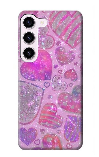 S3710 Pink Love Heart Case For Samsung Galaxy S23