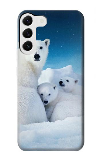 S0285 Polar Bear Family Arctic Case For Samsung Galaxy S23 Plus