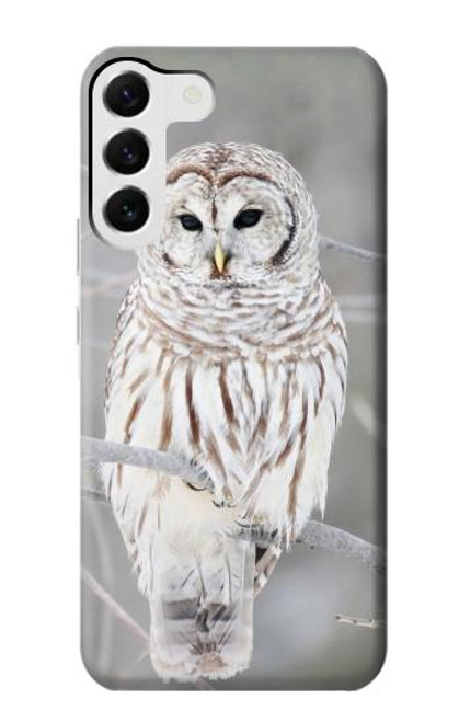 S1566 Snowy Owl White Owl Case For Samsung Galaxy S23 Plus