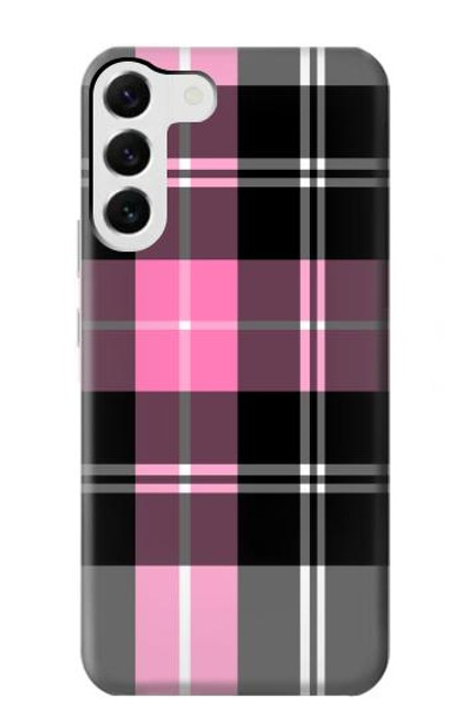 S3091 Pink Plaid Pattern Case For Samsung Galaxy S23 Plus