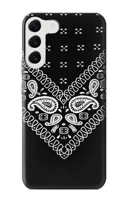 S3363 Bandana Black Pattern Case For Samsung Galaxy S23 Plus