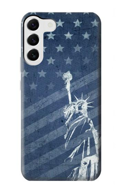 S3450 US Flag Liberty Statue Case For Samsung Galaxy S23 Plus