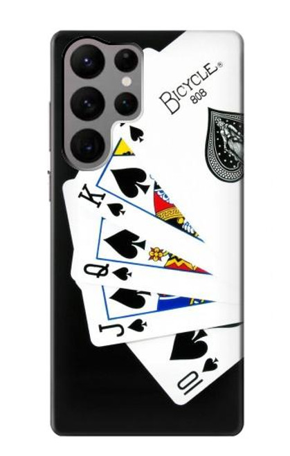 S1078 Poker Royal Straight Flush Case For Samsung Galaxy S23 Ultra