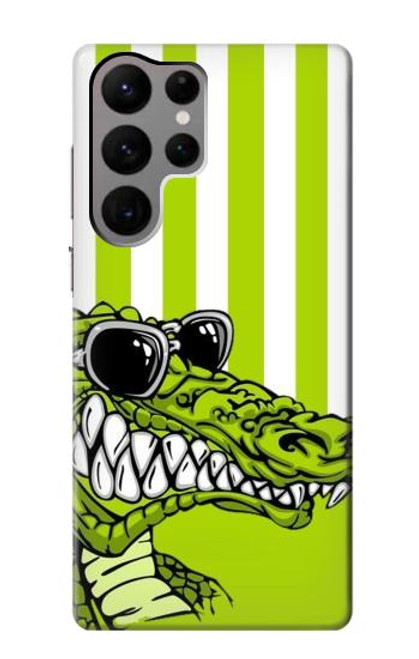 S2323 Funny Green Alligator Crocodile Case For Samsung Galaxy S23 Ultra