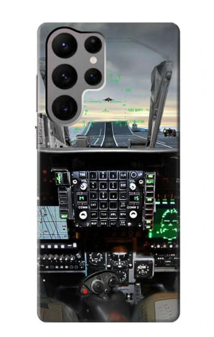 S2435 Fighter Jet Aircraft Cockpit Case For Samsung Galaxy S23 Ultra