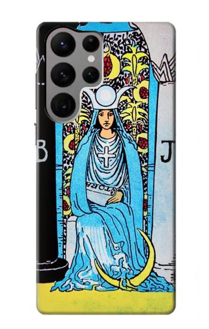 S2837 The High Priestess Vintage Tarot Card Case For Samsung Galaxy S23 Ultra