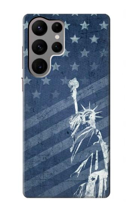 S3450 US Flag Liberty Statue Case For Samsung Galaxy S23 Ultra