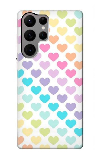 S3499 Colorful Heart Pattern Case For Samsung Galaxy S23 Ultra