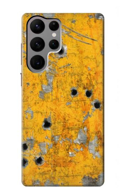 S3528 Bullet Rusting Yellow Metal Case For Samsung Galaxy S23 Ultra