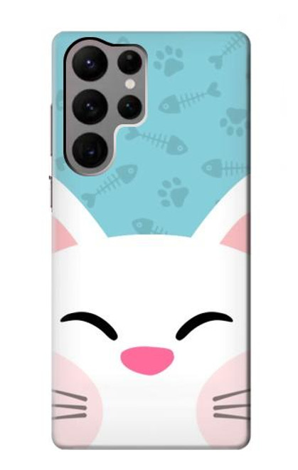 S3542 Cute Cat Cartoon Case For Samsung Galaxy S23 Ultra