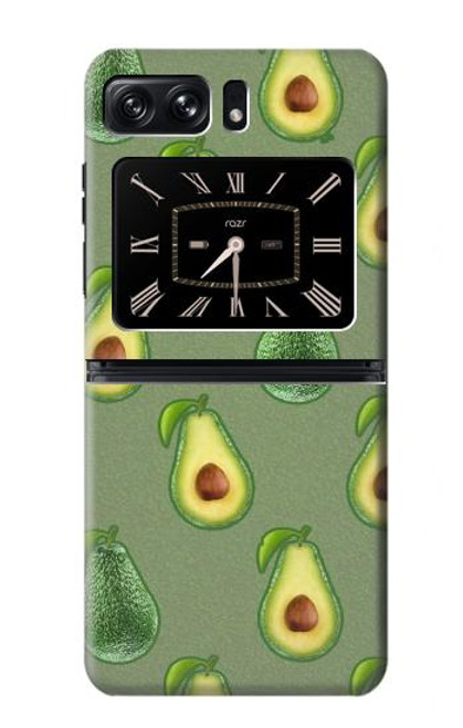 S3285 Avocado Fruit Pattern Case For Motorola Moto Razr 2022