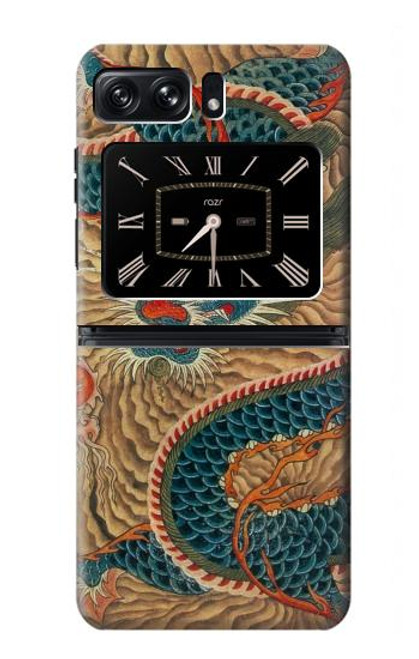 S3541 Dragon Cloud Painting Case For Motorola Moto Razr 2022