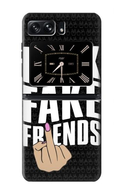 S3598 Middle Finger Fuck Fake Friend Case For Motorola Moto Razr 2022