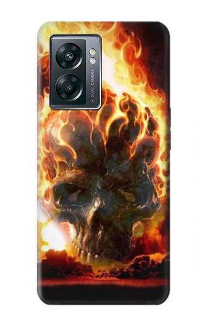 S0863 Hell Fire Skull Case For OnePlus Nord N300