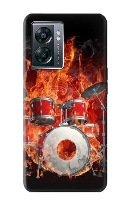 S1431 Skull Drum Fire Rock Case For OnePlus Nord N300