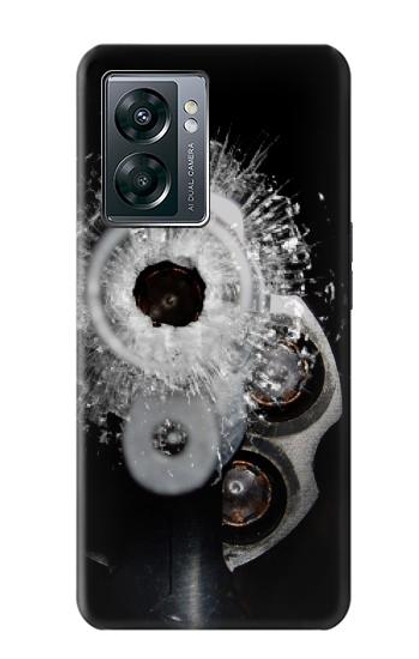 S2387 Gun Bullet Hole Glass Case For OnePlus Nord N300