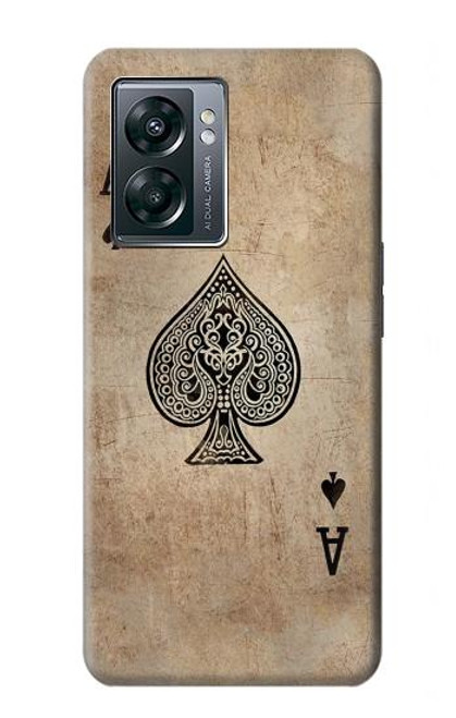 S2928 Vintage Spades Ace Card Case For OnePlus Nord N300