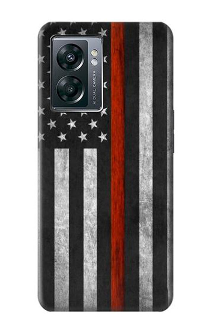 S3472 Firefighter Thin Red Line Flag Case For OnePlus Nord N300