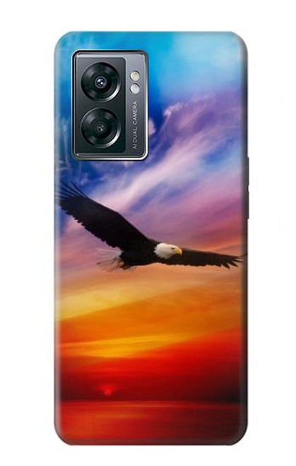 S3841 Bald Eagle Flying Colorful Sky Case For OnePlus Nord N300
