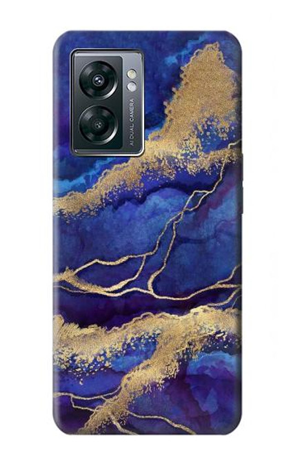 S3906 Navy Blue Purple Marble Case For OnePlus Nord N300