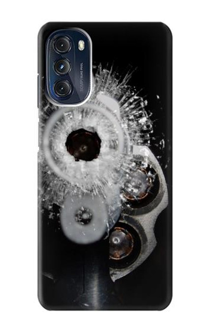 S2387 Gun Bullet Hole Glass Case For Motorola Moto G 5G (2023)