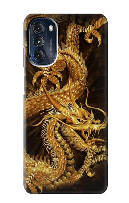 S2804 Chinese Gold Dragon Printed Case For Motorola Moto G 5G (2023)