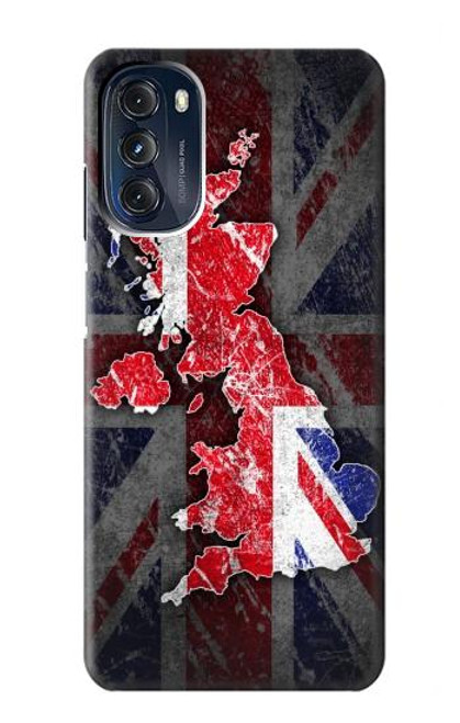 S2936 UK British Flag Map Case For Motorola Moto G 5G (2023)