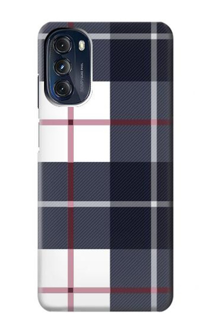 S3452 Plaid Fabric Pattern Case For Motorola Moto G 5G (2023)