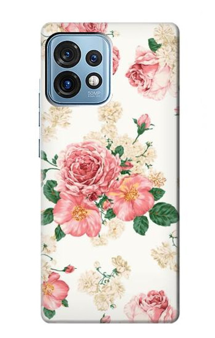 S1859 Rose Pattern Case For Motorola Edge+ (2023), X40, X40 Pro, Edge 40 Pro