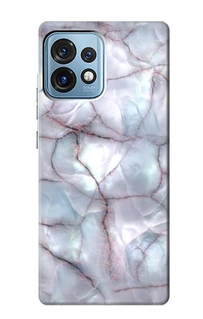 S2316 Dark Blue Marble Texture Graphic Print Case For Motorola Edge+ (2023), X40, X40 Pro, Edge 40 Pro