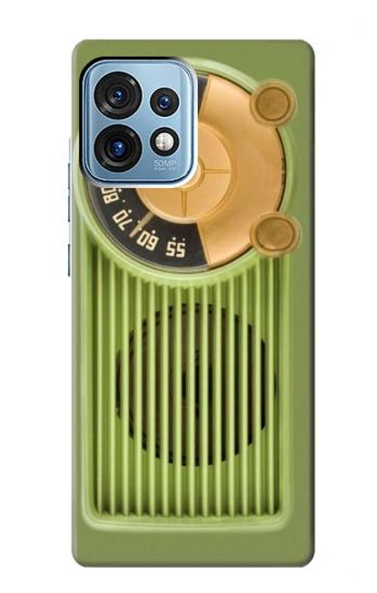 S2656 Vintage Bakelite Radio Green Case For Motorola Edge+ (2023), X40, X40 Pro, Edge 40 Pro